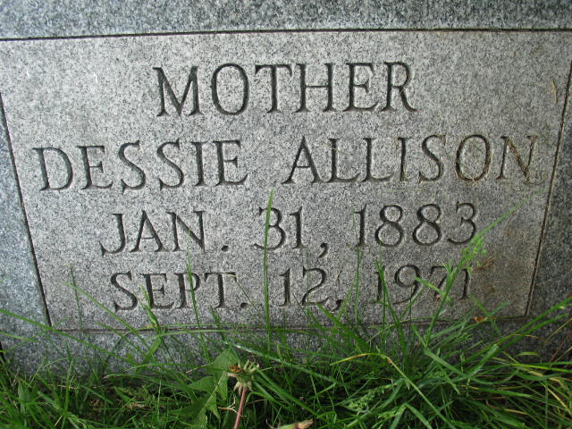 Dessie Allisong tombstone