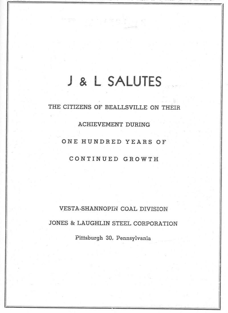 Beallsville Cemetery Centennial program page 9