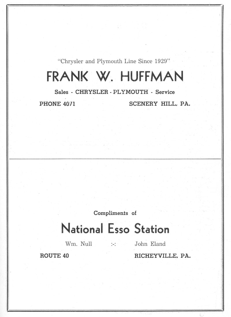 Beallsville Cemetery Centennial program page 13