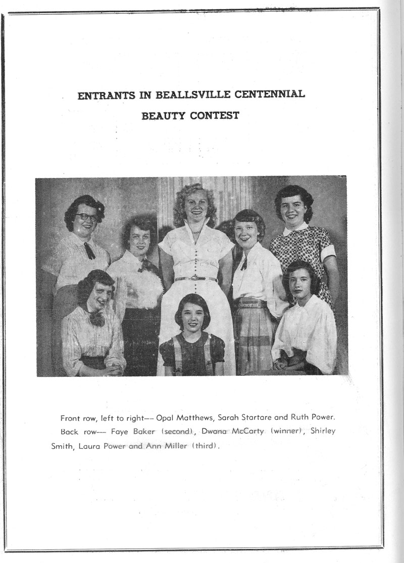 Beallsville Cemetery Centennial program page 16