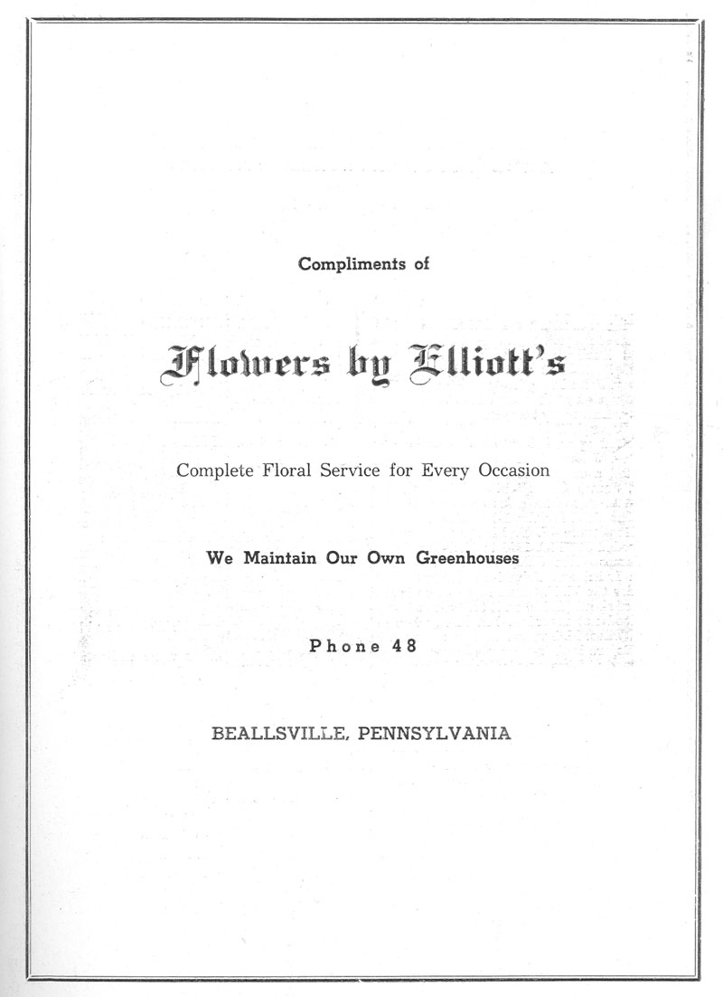 Beallsville Cemetery Centennial program page 17