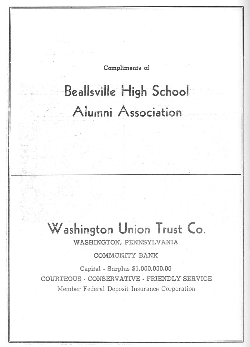 Beallsville Cemetery Centennial program page 22