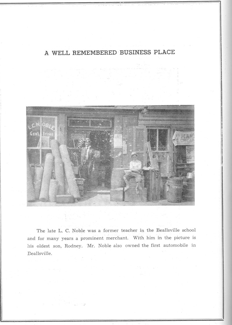 Beallsville Cemetery Centennial program page 30