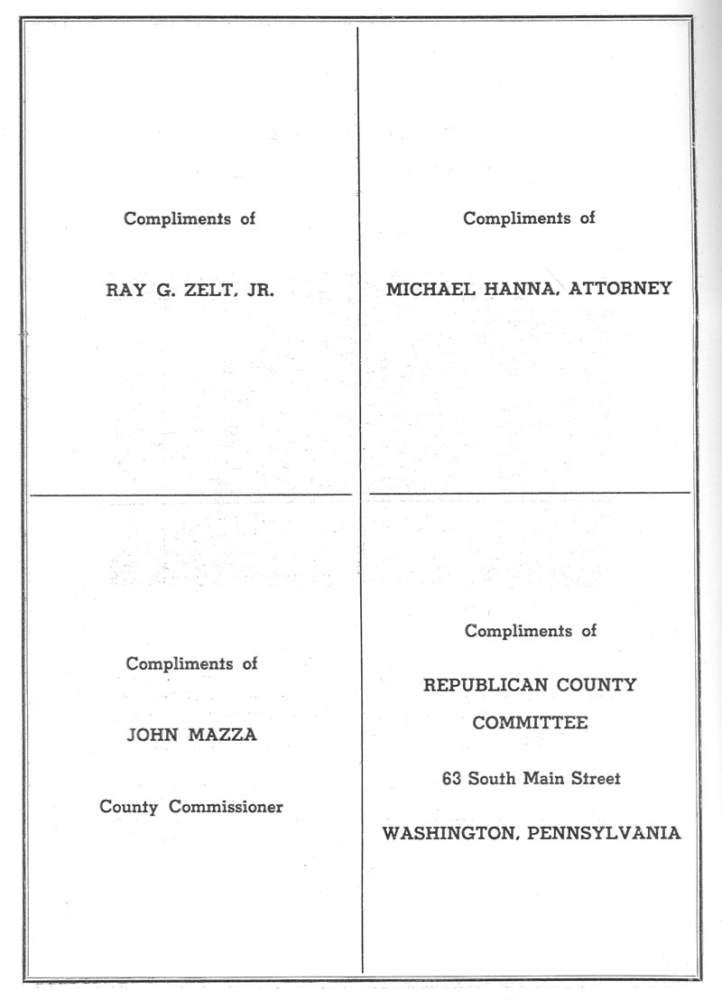 Beallsville Cemetery Centennial program page 32