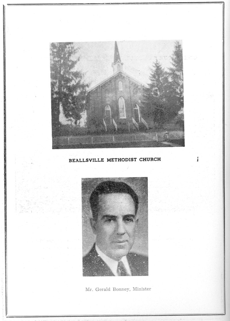 Beallsville Cemetery Centennial program page 36