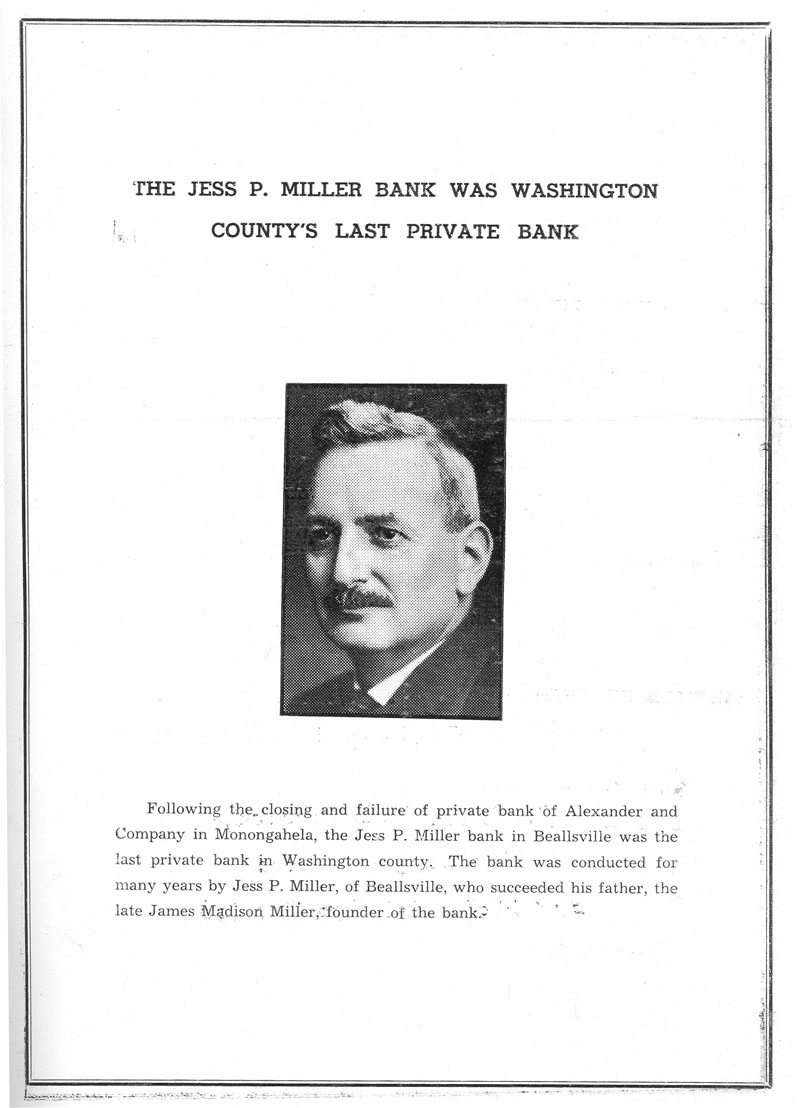 Beallsville Cemetery Centennial program page 43