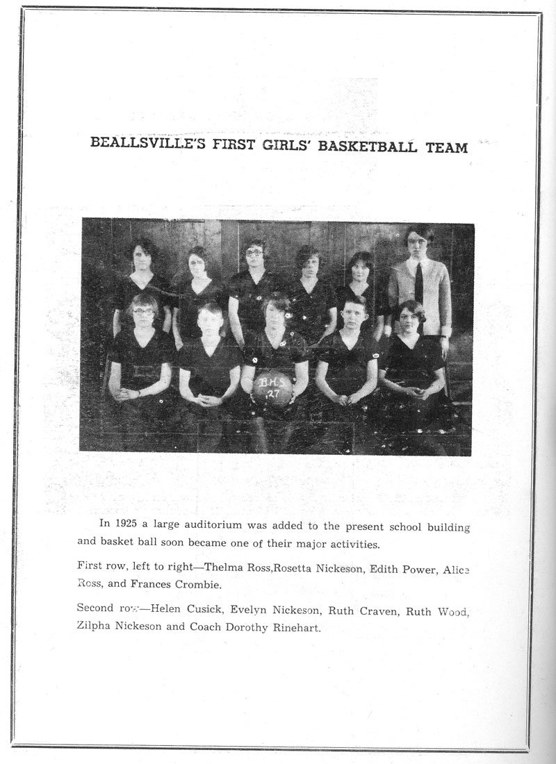 Beallsville Cemetery Centennial program page 46