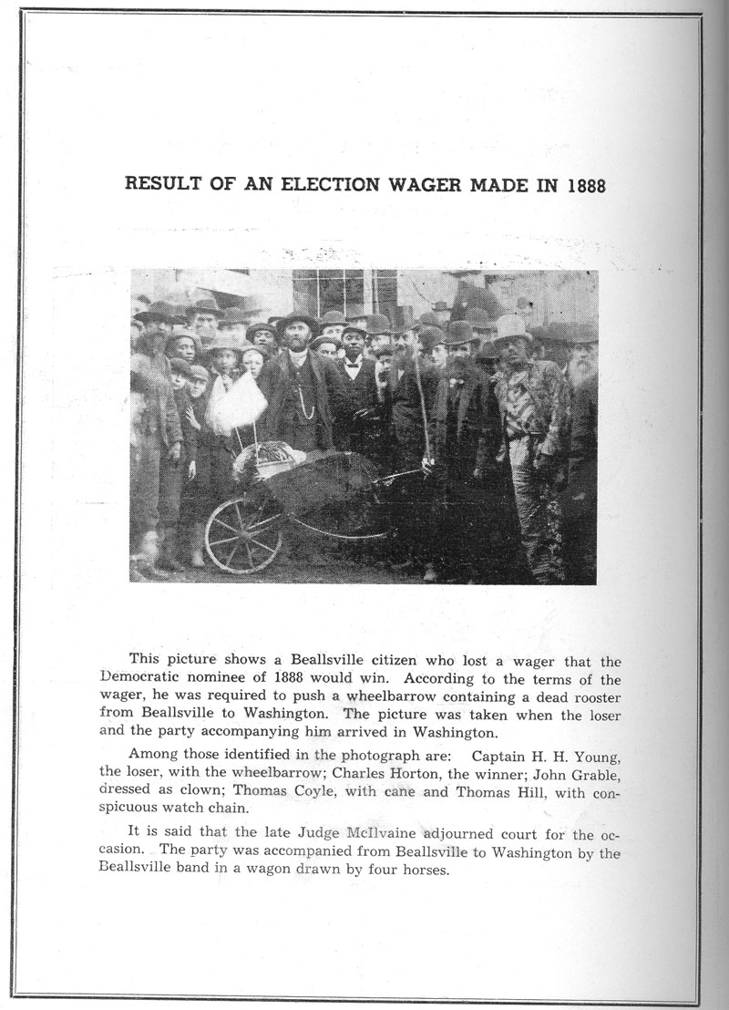 Beallsville Cemetery Centennial program page 48
