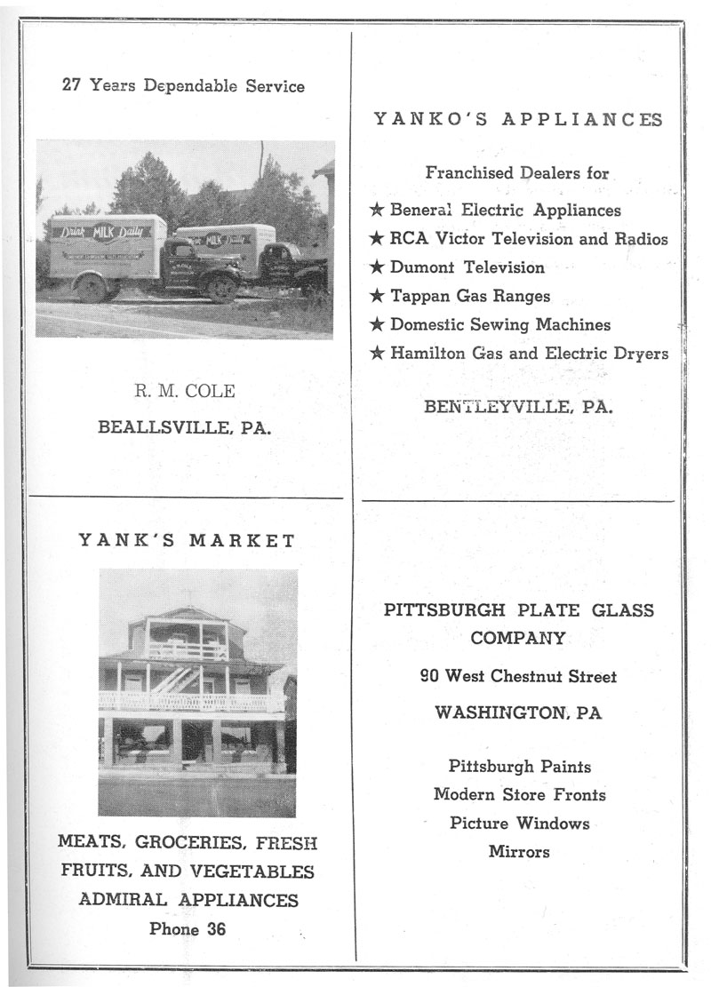 Beallsville Cemetery Centennial program page 51