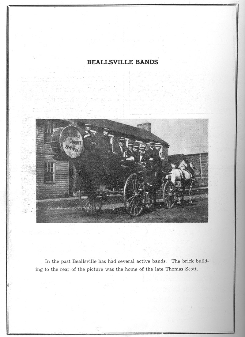 Beallsville Cemetery Centennial program page 52