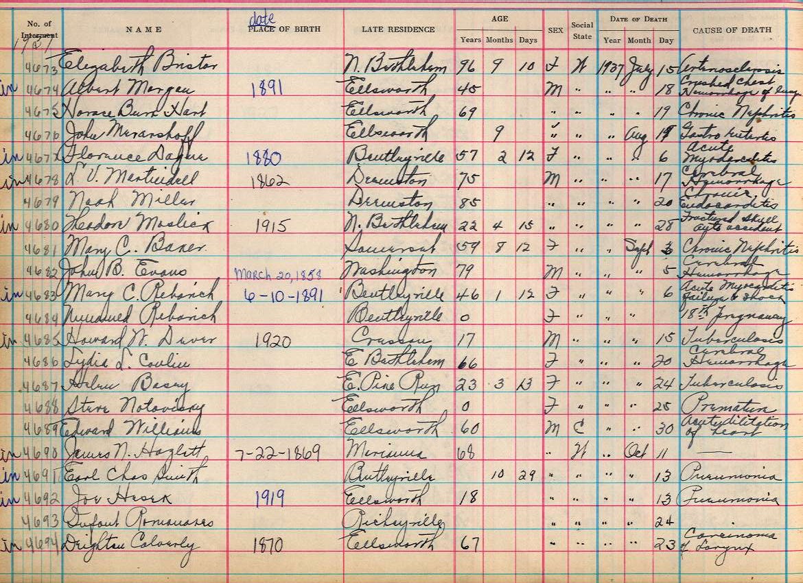 interment book 2 page 17