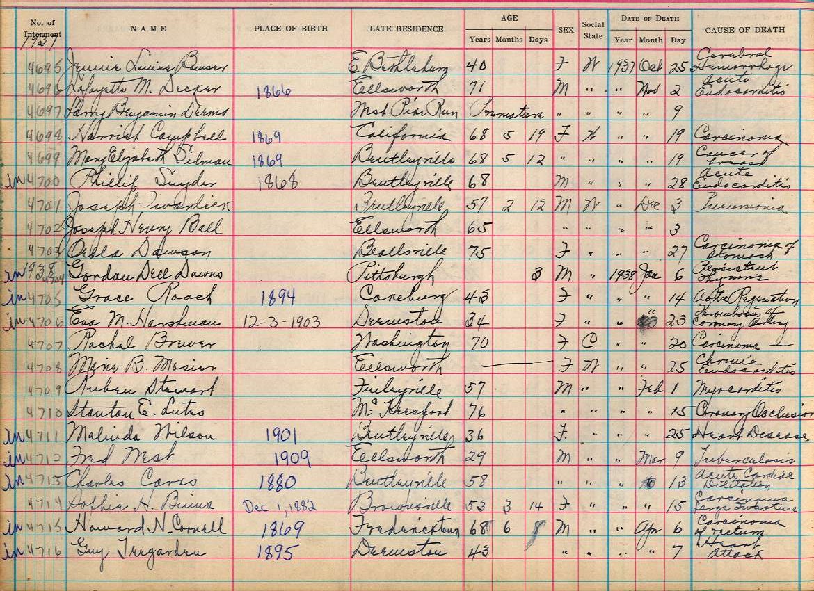 interment book 2 page 18