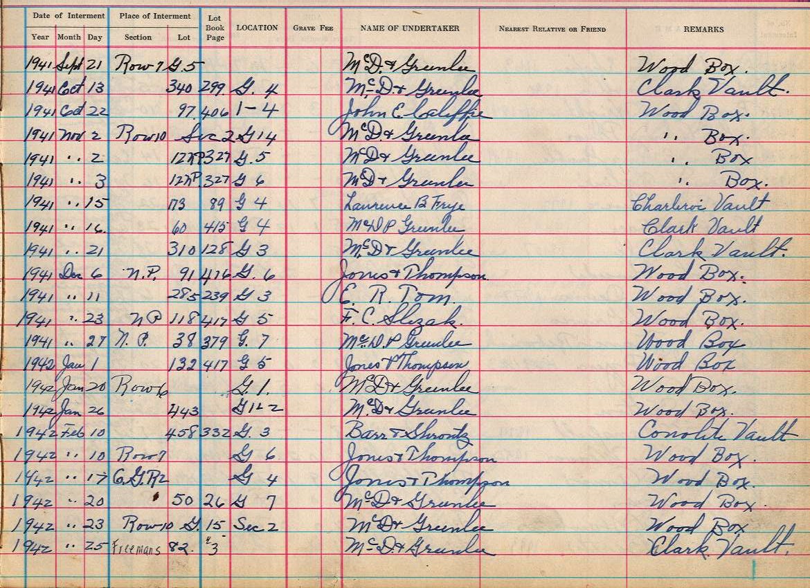 interment book 2 page 30a