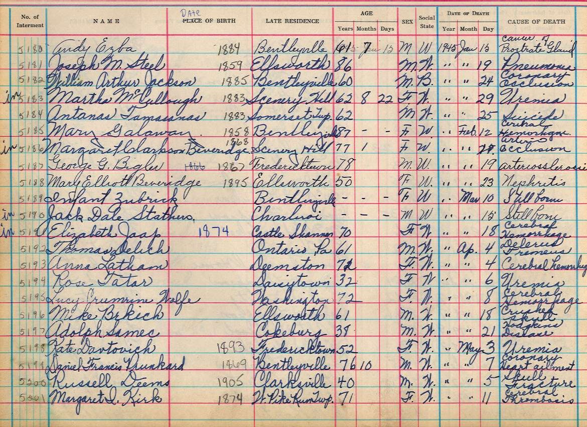 interment book 2 page 40