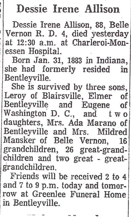 Dessie Irene Allison