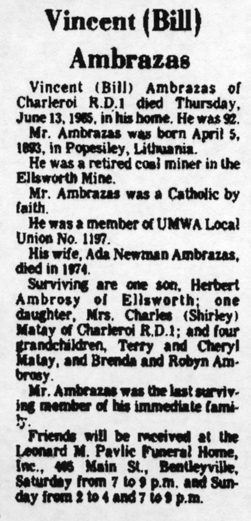 Vincent (Bill) Ambrazas