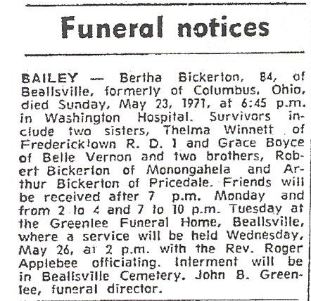 Bertha Bickerton Bailey