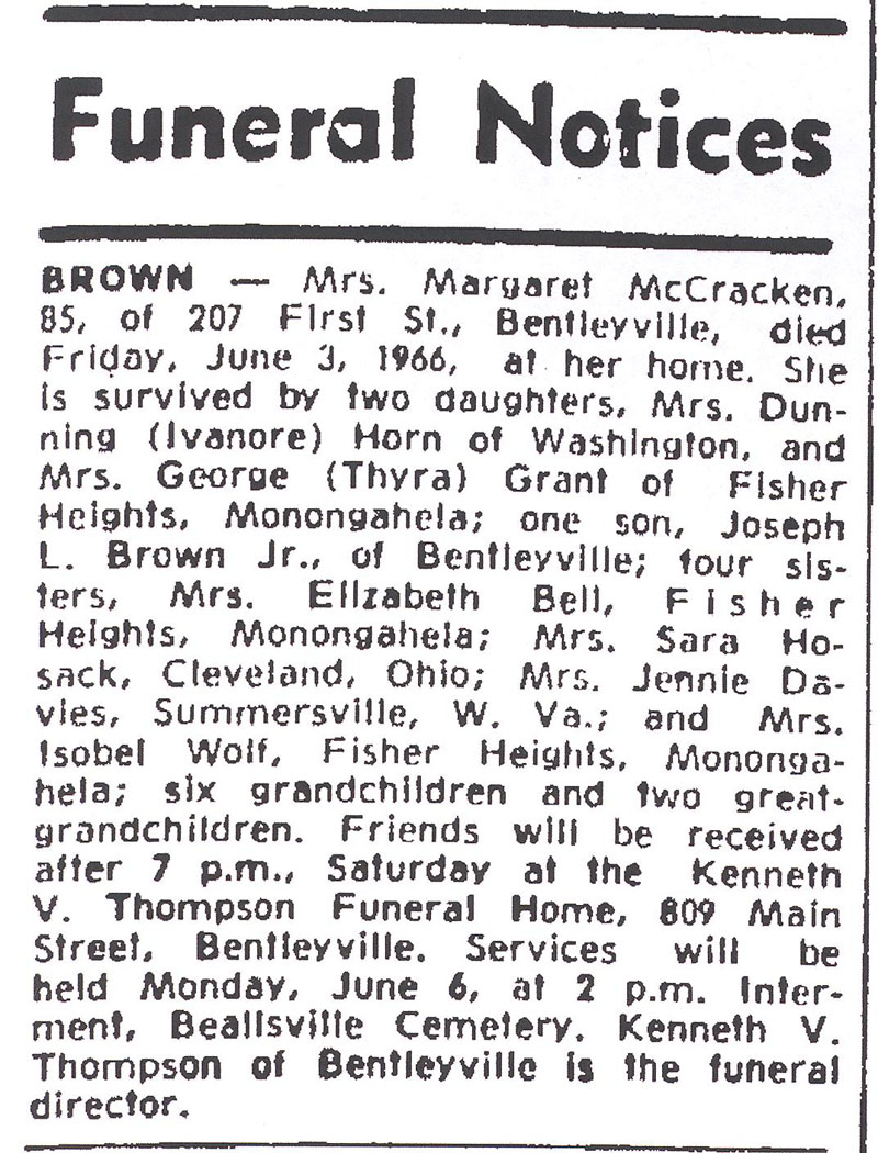 Margaret McCraken Brown