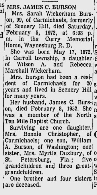 Sarah Wickerham Burson