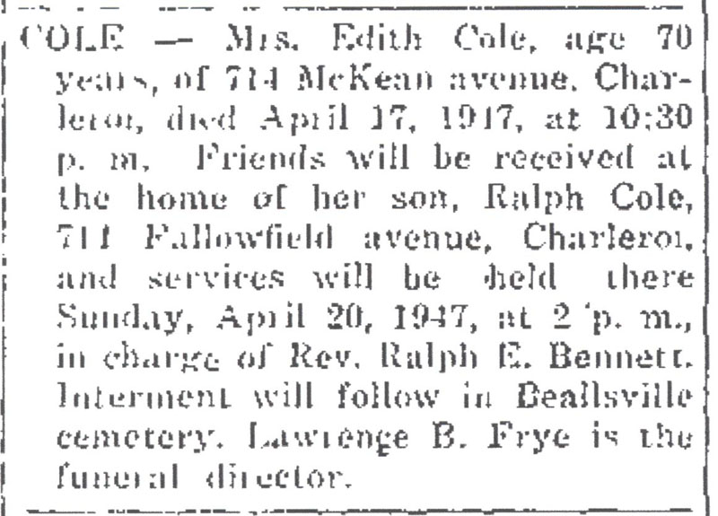 Edith Cole