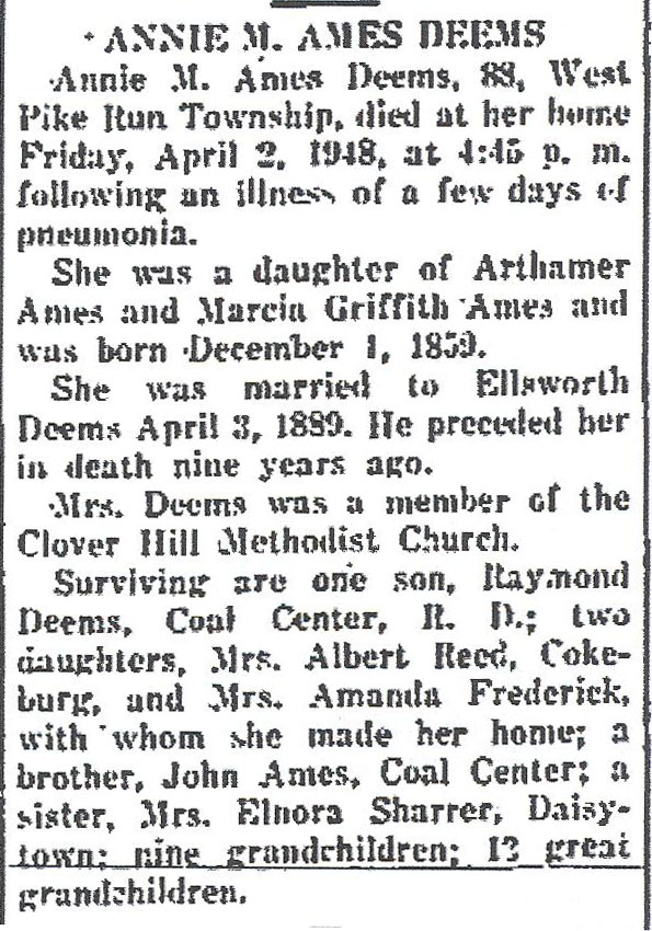 Annie M. Ames Deems