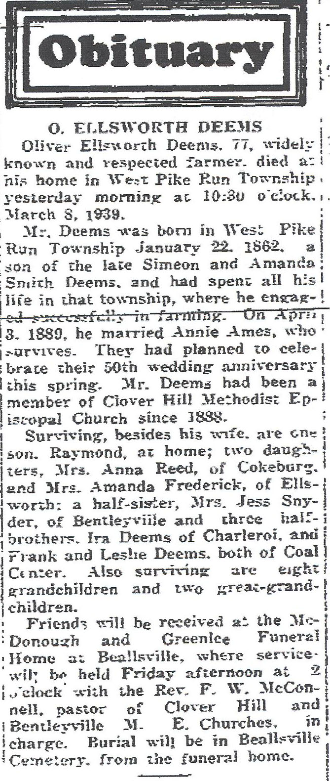 Oliver Ellsworth Deems