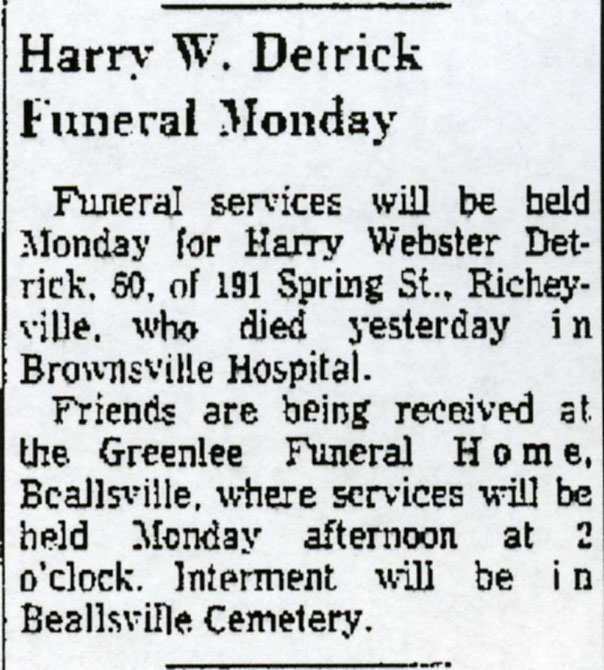 Harry W. Detrick