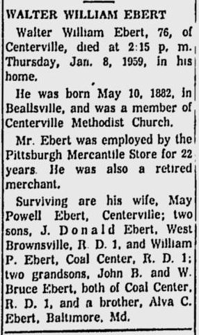 Walter William Ebert