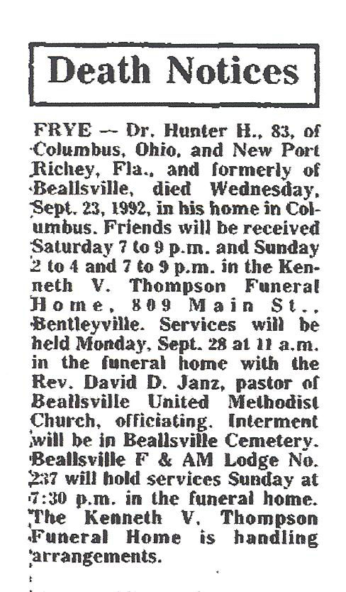 Hunter H. Frye