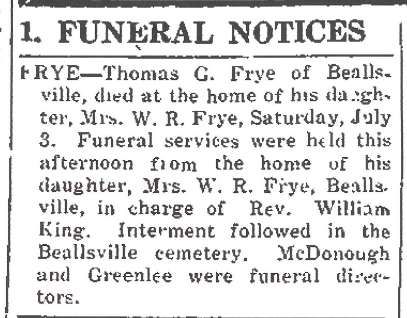 Thomas G. Frye