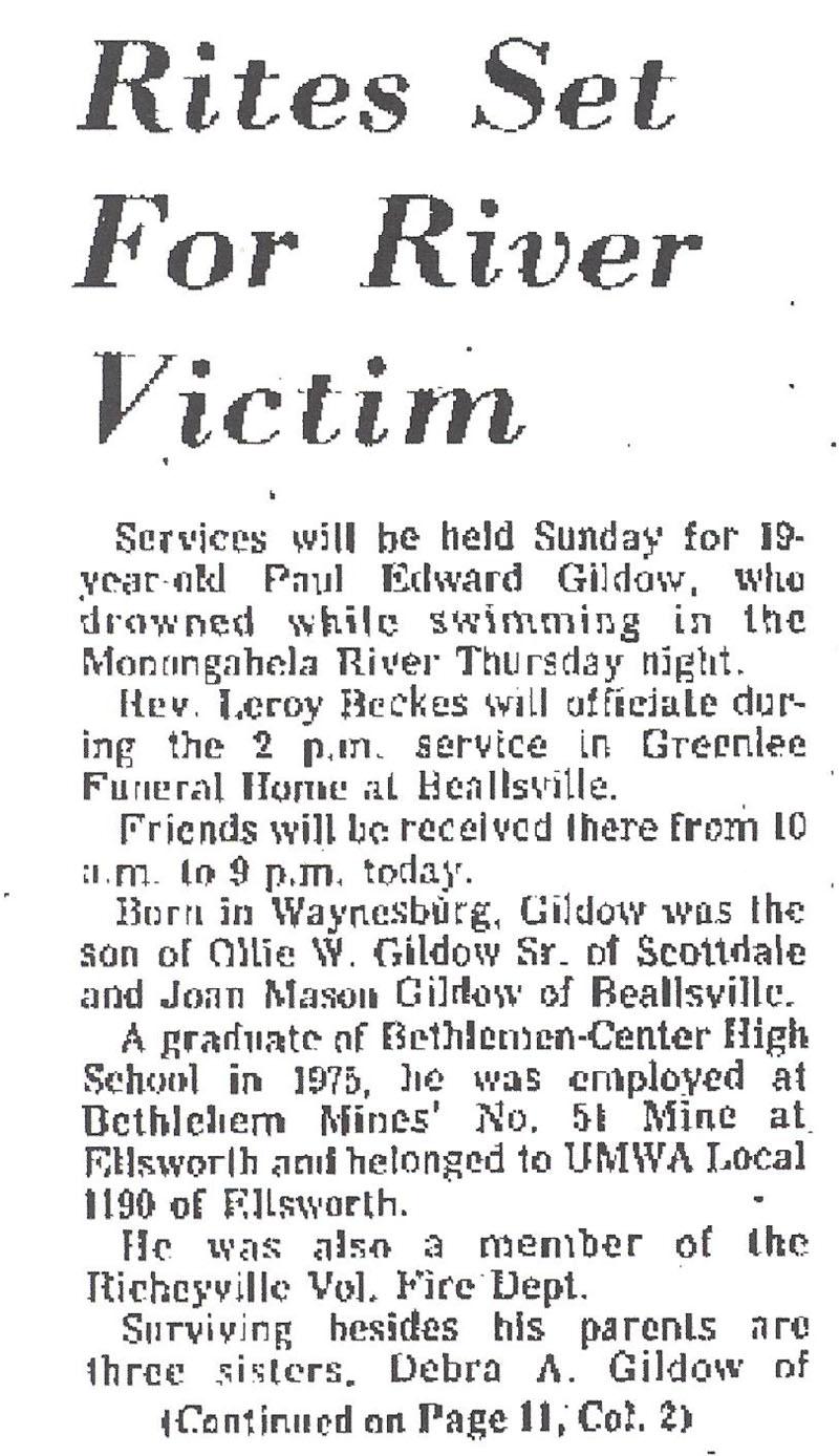 Paul Edward Gildow obit