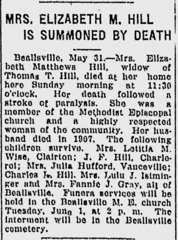 Elizabeth Matthews Hill