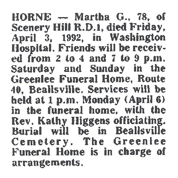 Martha G. Horne