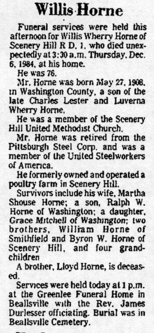 Willis Wherry Horne