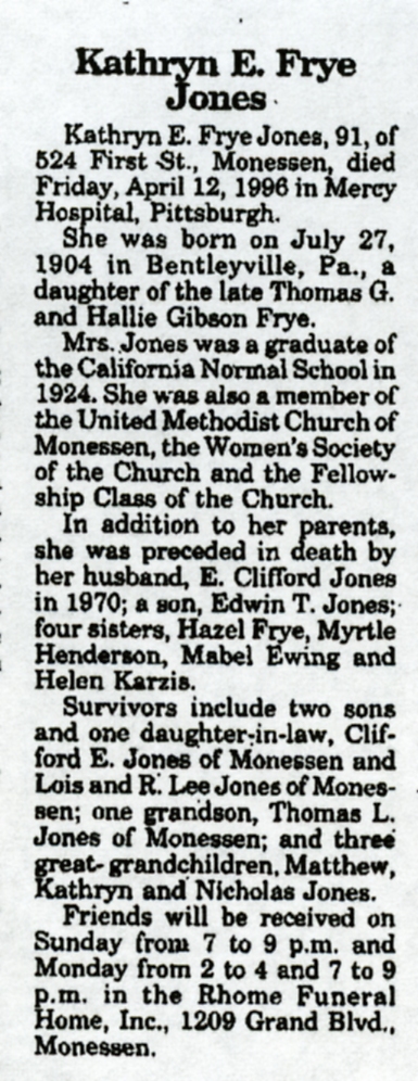 Kathryn E. Frye Jones