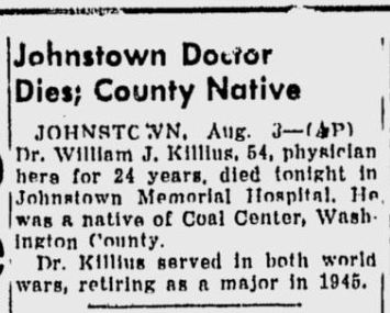 William J. Killius obit