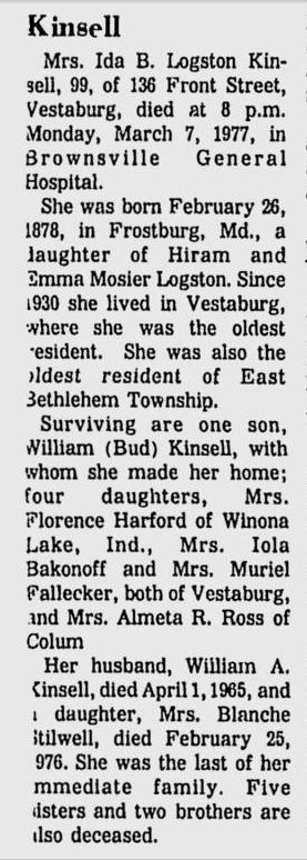 Ida B. Logston Kinsell