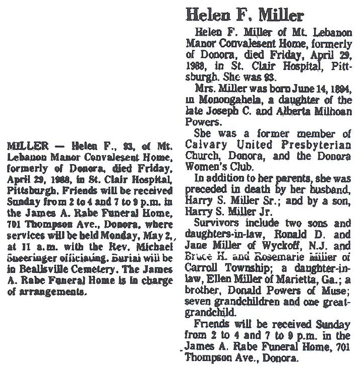 Helen F. Miller