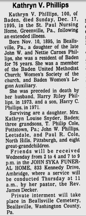 Kathryn V. Phillips
