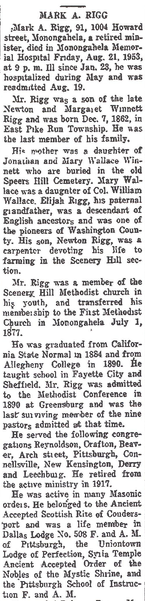 Mark A. Rigg