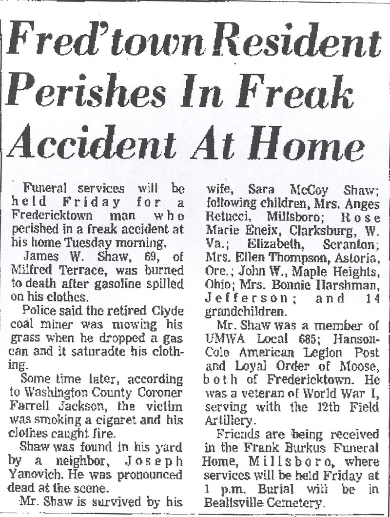 James W. Shaw obit