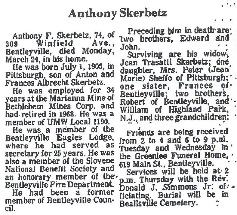 Anthony F. Skerbetz