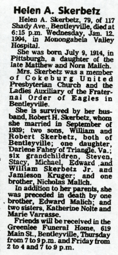 Helen A. Skerbetz