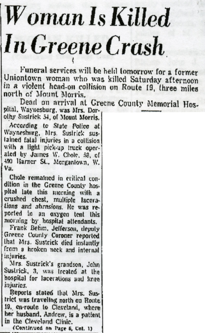 Dorothy Sustrick obit
