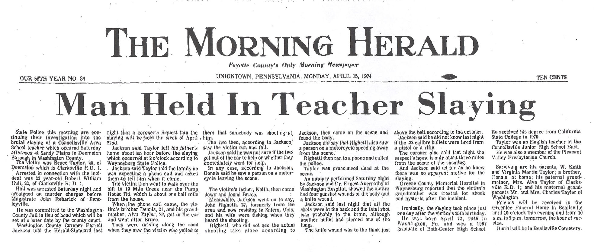 Bruce Taylor obit