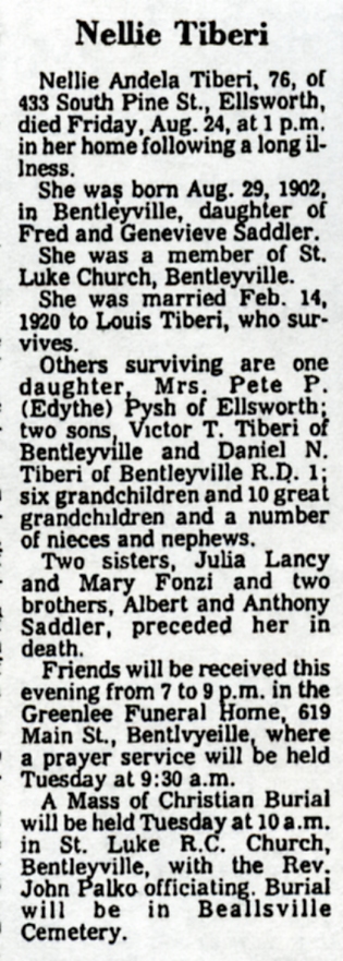 Nellie Tiberi obit