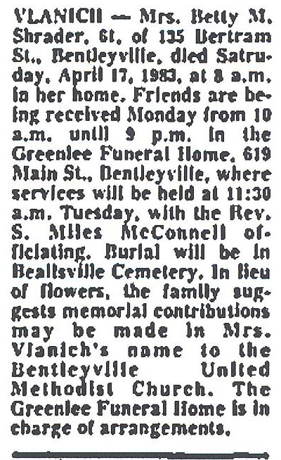 Betty M. Vlanich
