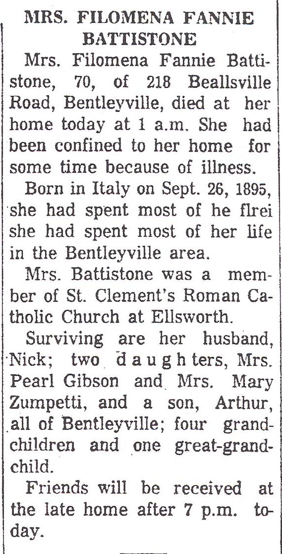 Filomena Fannie Battistone