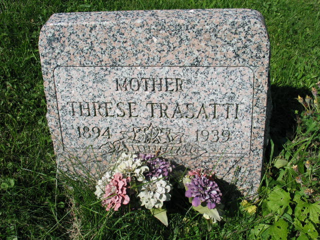 Threse Trasatti tombstone