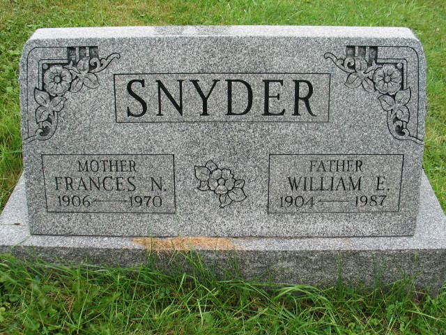 France N. and wWilliam E. Snyder